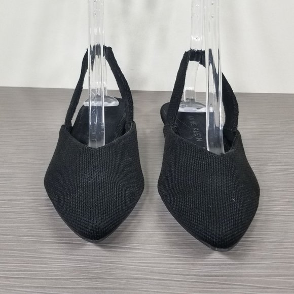 Anne Klein Olympia Sandal, Black Fabric, Womens Size 8.5 M - Picture 2 of 11